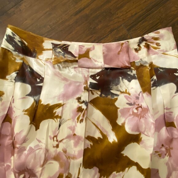 Spiegel 100% Silk Floral Blouse & Skirt Set – Size 10 Top / 6 Skirt - Picture 13 of 16